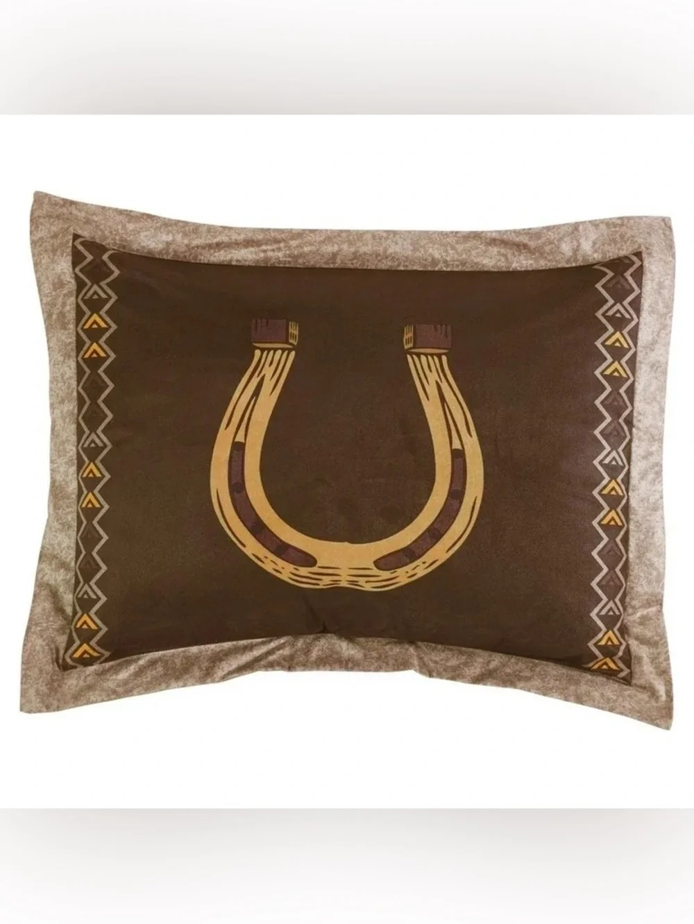 Southwestern Brown Horseshoe Queen 3 piece Comforter Set